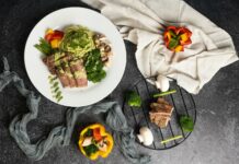 “나만의 균형 식단, 어렵지 않아요…최근 트렌드에서 배우는 똑똑한 실천법” a white plate topped with meat and veggies
